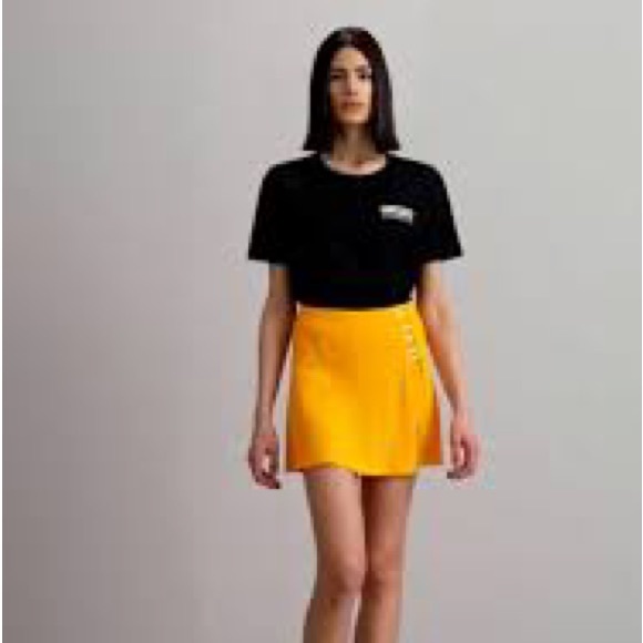 NWT Sandro Assiya Halter Bodysuit & Bussy Skort w/ Small Seam Rip & Mark on Back - Picture 4 of 16